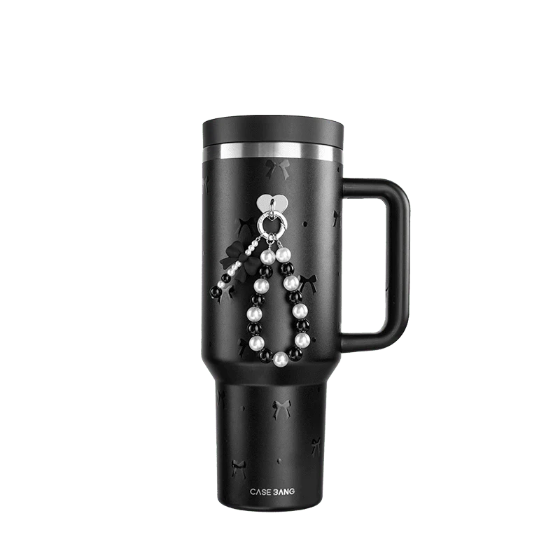 Classic Black Bow Insulated Tumbler