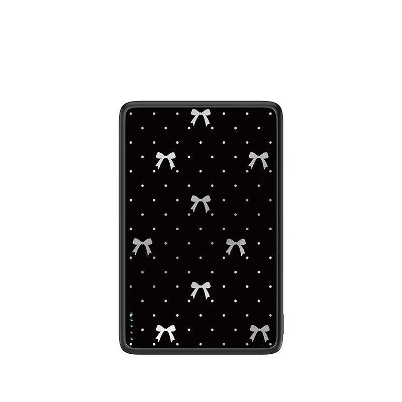Classic Black Bow Magnetic Power Bank