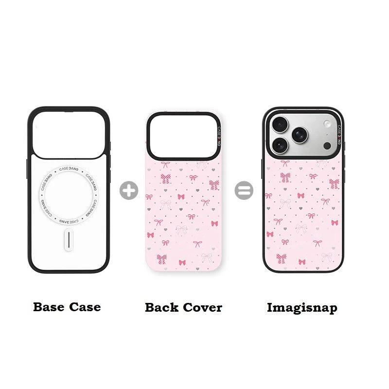 Heart Bow Snap-On Phone Case - Image 3