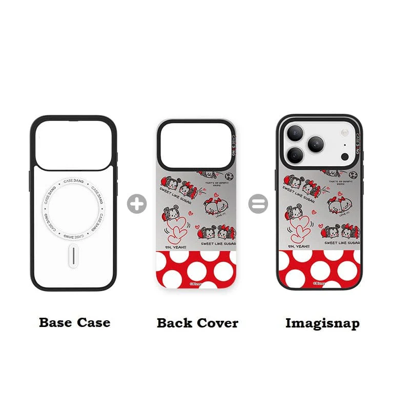 Mickey& Minnie Polka Love Snap-On Phone Case - Image 3