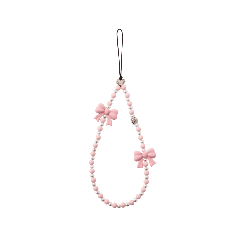 Pearl & Bow Wrist Strap